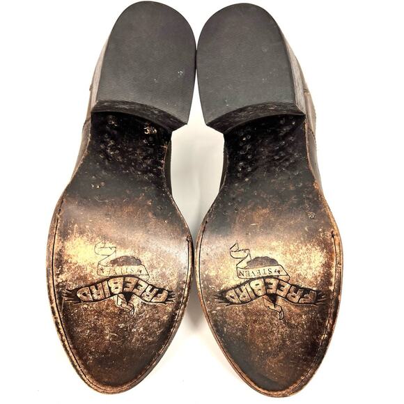 FreeBird By Steven Sadie Oxford Distressed Shoes Shootie Bootie Sz 9 Brown - Picture 6 of 9